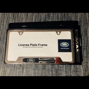 Genuine OE Land Rover License Plate Cover NWT